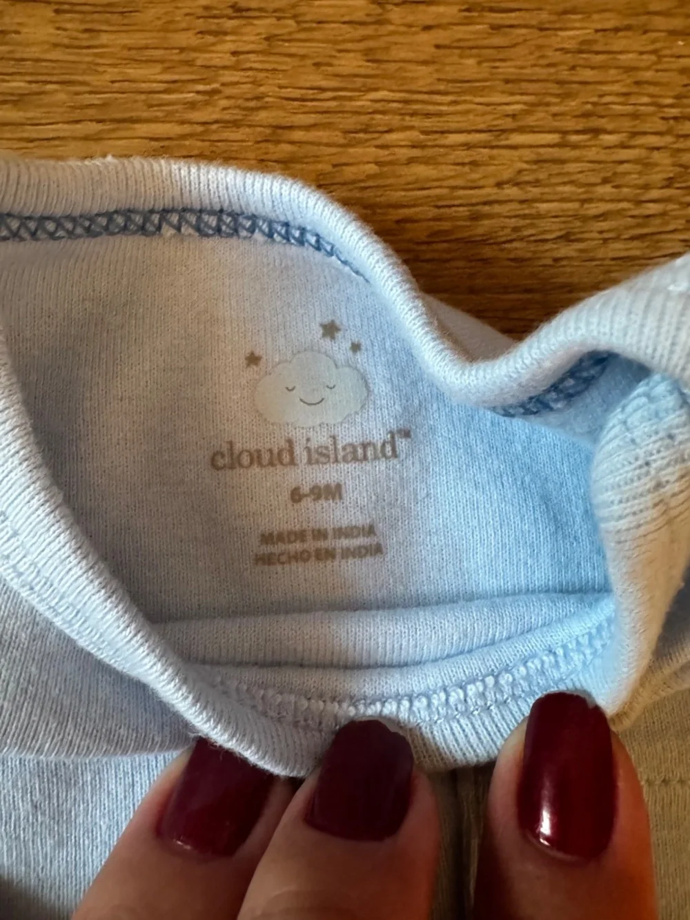 3-Pack Baby Long Sleeve Bodysuits 6-9M H&M Cloud Island Organic Cotton Bundle